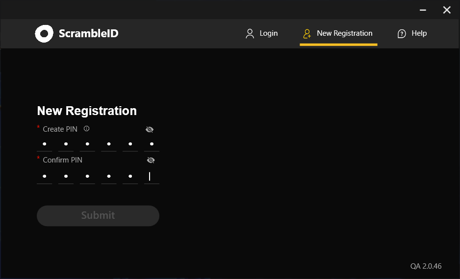 Desktop App: Register as a New User (3)