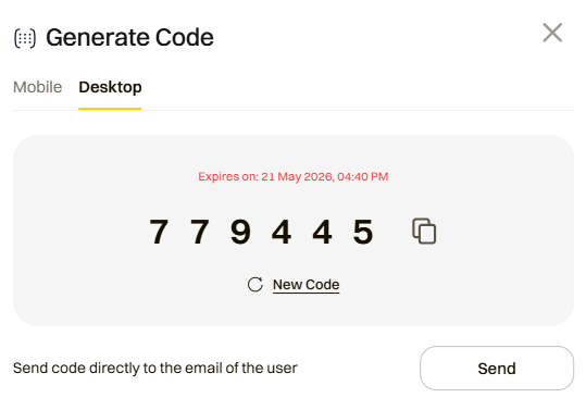 Desktop App: Add a new device using the self-service portal (3)